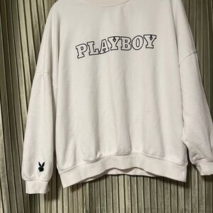 Playboy White Men's Sweater